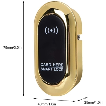 Zamek indukcyjny do szafy szuflady szfek RFID złoty [22090000583]